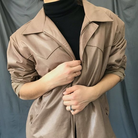 Vintage 1970s H bar C ranchwear jacket beige Med - Picture 9 of 12